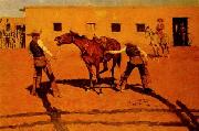 Frederick Remington His First Lesson china oil painting artist
